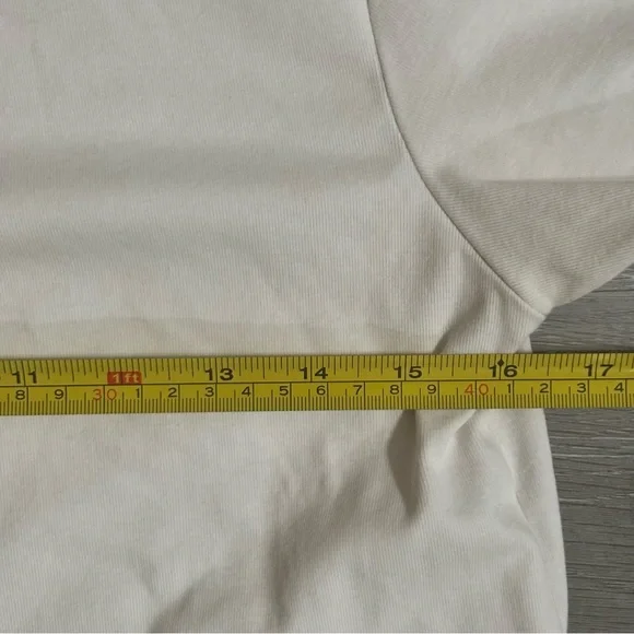 Poster Girl White Baby Tee Size XL Glitter Festival Y2K Soft Girl - Picture 4 of 7